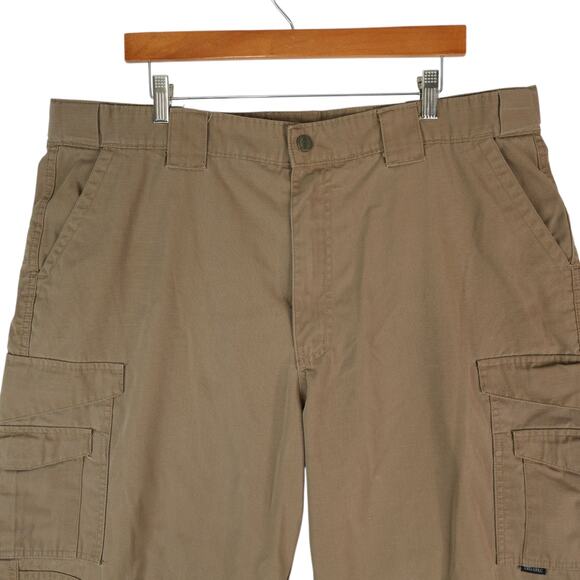 Tru-Spec Tactical Cargo Pants Mens 40x30 Khaki Ripstop Outdoor Gorpcore Zip Fly - Picture 3 of 11